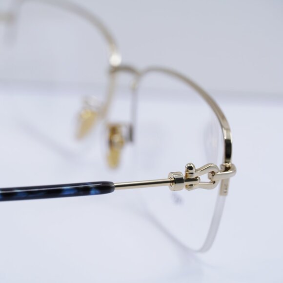 Fred FG50017U 030 Rectangle 58mm Eyeglasses - Gold - Picture 9 of 10